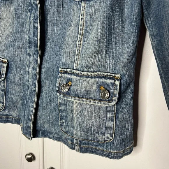 Vintage Talbots Safari Pocket Denim Jacket - Picture 5 of 12